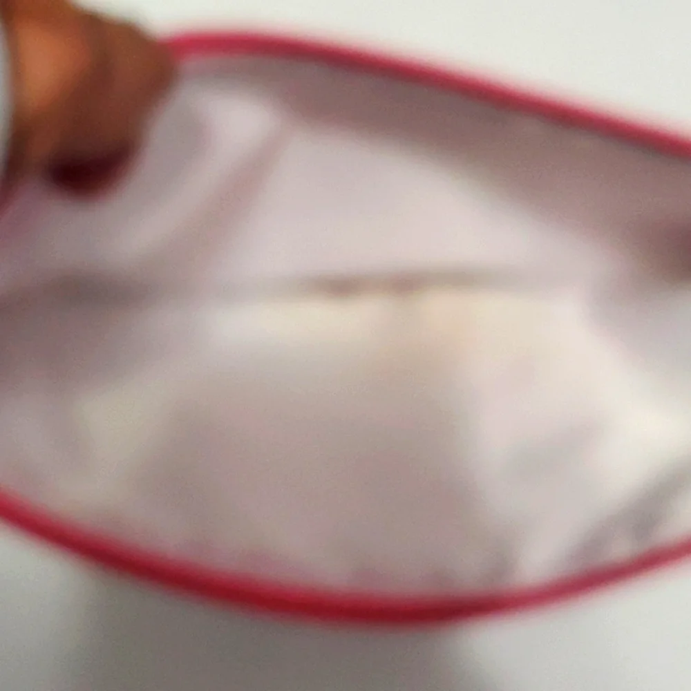 Clinique Funky Colorful Hot Pink Floral Cosmetic Bag